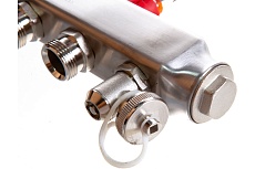 Коллекторный блок с расходомерами PRO AQUA 4 выхода, 280 мм, 1 x 3/4 V500MB.04b