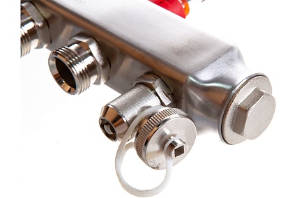 Коллекторный блок с расходомерами PRO AQUA 4 выхода, 280 мм, 1 x 3/4 V500MB.04b