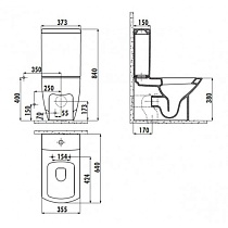 Чаша для унитаза Creavit Thor TH360-11CB00E-0000