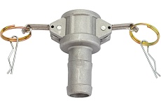 Алюминиевый камлок TITAN LOCK типа С серия EcoLine, розетка с хвостовиком 1&quot; TL100CAL-EL