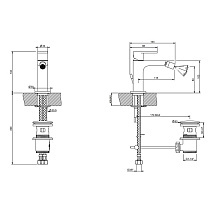 Смеситель для биде Gessi Via Manzoni 38607-149 никель