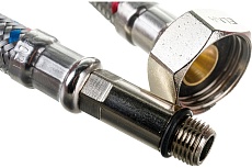 Гибкая подводка для смесителей ELKA (оплетка нерж.сталь) 1/2&quot;, вр/нр м10, 100 см (пара) 694687891809