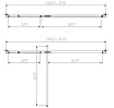 Душевая дверь Vincea Slim-N VDP-4SN100CLB 100x195 черный, прозрачная