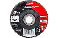 Круг лепестковый Professional 125х22.2 мм, P60, цирконий Gigant GNT-P60