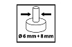  Einhell PXC TP-RO 18 Set Li BL,18В,10-30 т/мин,цанга 6/8 мм, 2 станины, без АКК 4350410