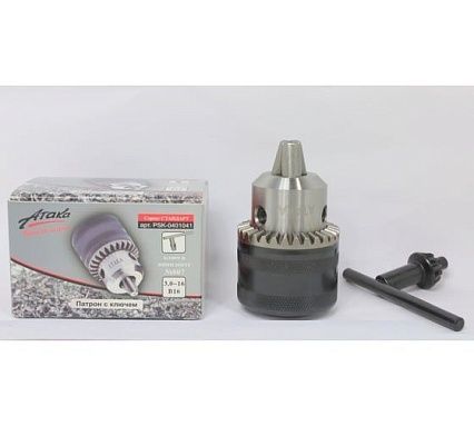 Патрон ключевой АТАКА №7 3-16мм конус В16 в кор.(1шт.) 7088670