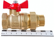Шаровой для воды Valfex американка, 3/4&quot; ВР/НР ручка-бабочка VF.227.LB1.034.Bir