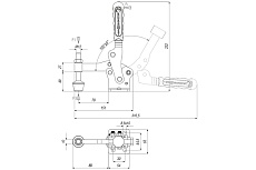 Прижим механический вертикальный KUKAMET 241-4-S