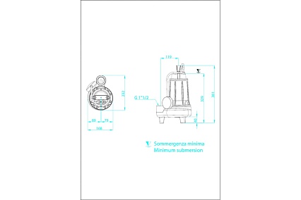 Погружной насос Dreno Pompe ALPHA V 2 M/G 2000238