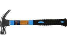 Молоток-гвоздодер Тундра фибергласовая 2К рукоятка, 250 г 882007