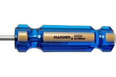 Отвертка Harden Халк намагниченная, SL3 х 100 мм, усиленная рукоятка, CRV 550203
