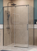 Душевой уголок BelBagno SOFT_CLOSE-1-AH-1-140/90-C-GM 140x90 прозрачный, оружейная сталь