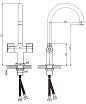 Смеситель для кухни Voda Duo DU 519