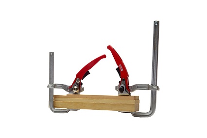 Кованая струбцина WOODWORK F-тип, 160x80 мм, c рычажной рукояткой RFC-1680