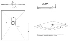 Поддон для душа Allen Brau Priority 8.31003-21 100x80 см белый камень