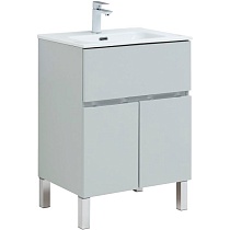Мебель для ванной Aquanet Алвита New 60 см 1 ящик, 2 дверцы серый