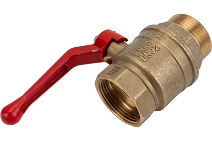 Шаровой для воды Valfex 1 1/4" ВР/НР ручка-рычаг, латунный 11Б27фт1М VF.215.LR1.114.Bir