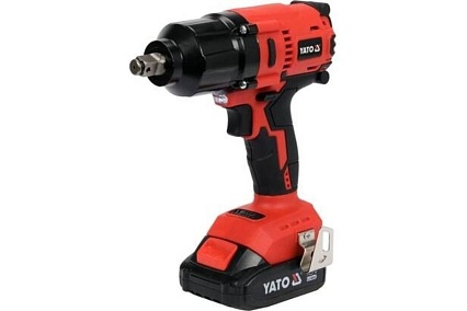 Аккумуляторный ударный гайковерт Yato 18В 1/2 700 Нм, с набором головок, пластиковый кейс YT-82807