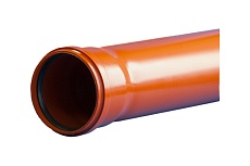 Труба Политэк с раструбом 110x2,7x1000 наруж., 22701101