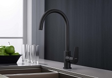 Смеситель для кухни Aquatek Бетта AQ1182MB черный матовый