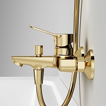 Смеситель для ванны Am.Pm X-Joy F85A10099 золото