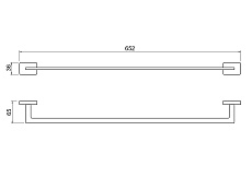 Полотенцедержатель Aquatek Либра AQ4314MB черный матовый