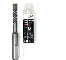 Бур по бетону МАНКОР 6x110 мм, SDS-plus, Х-тип 6.110.4P