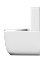Унитаз-компакт Aquatek Optima Square AQ4451-00 безободковый, смыв торнадо, с микролифтом