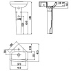 Раковина Creavit Corner VT145 45.5 см