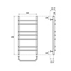 Полотенцесушитель электрический Point PN07158E П7 50x80 хром