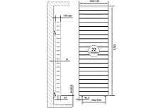 Радиатор Royal Thermo PianoForte Tower new/Bianco Traffico - 22 секц. НС-1176343