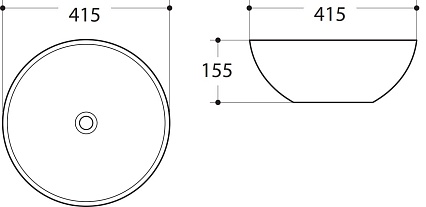 Раковина Art&Max AM-104 41.5 см белый