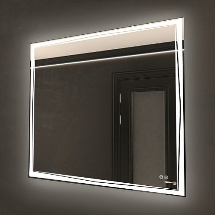 Зеркало Art&Max Firenze AM-Fir-900-800-DS-F-H 90x80 с подсветкой, антипар