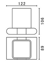 Держатель для стакана Art&Max Platino AM-E-3968-MB черный матовый