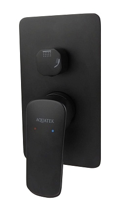 Смеситель для ванны Aquatek Вега AQ1046MB черный матовый