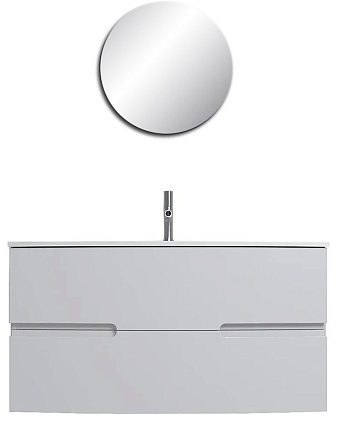 Мебель для ванной Jacob Delafon Nona 100 см, белый блестящий