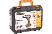 Ударная аккумуляторная дрель-шуруповерт Worx 60 Нм, 20 В, бесщеточная, 4 Ач x 2, ЗУ 2 А, кейс WX352.1