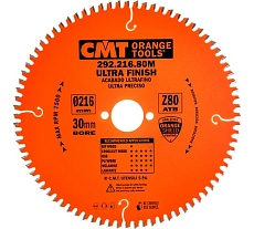 Диск пильный по дереву (216х30х2,8/1,8 мм; Z80) CMT 292.216.80M