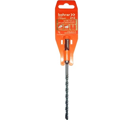 Бур Стандарт (6x100х160 мм; 2 резца + 2 спирали; SDS-Plus) Bohrer 30106160