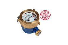 Счетчик воды ЭКО-М ЭКОМЕРА-15М Мокроходный, с глицерином, включает КМЧ Э-15М-110-СК