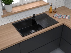 Кухонная мойка GranFest Level GF-LV-860L 86 см черный