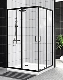 Душевой уголок BelBagno UNO-195-AH-2-120/100-C-NERO 120x100 прозрачный, черный