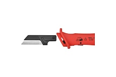 Кабельный нож Toptul VDE 1000 В, с откидной защитой SFAC5018V4