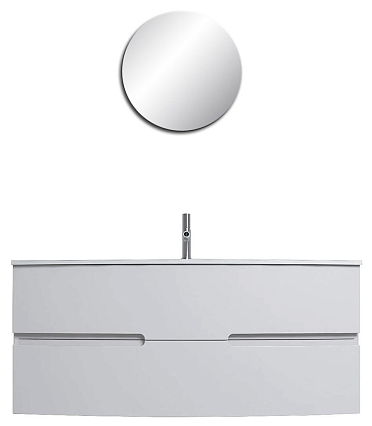 Мебель для ванной Jacob Delafon Nona 120 см, белый блестящий