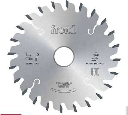 Пильный диск по дереву 180x30 мм, Z28, HM Freud Li25M43NC3