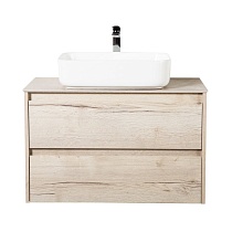 Мебель для ванной BelBagno Kraft 100 см со столешницей Rovere Galifax Bianco