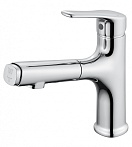 Смеситель для раковины Wonzon&Woghand WW-AE4151-CR выдвижной излив, хром