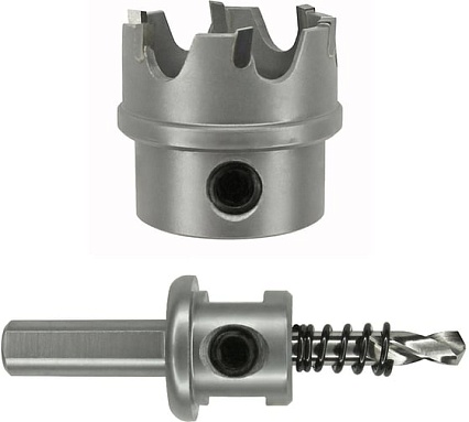 Коронка по металлу HM (44х12 мм; хвостовик 10 мм; комплект) D.BOR HS-HM-12-044-T