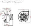 Радиальный вентилятор улитка BVN алюминиевый корпус, BDRAS 140-60