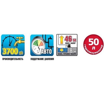 Автоматическая насосная станция Зубр ЗНАС-1200-50